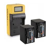2x Batteria Patona Platinum + caricatore Synchron LCD per Sony NP-FV70,NP-FV70A