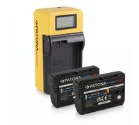 2x Batteria Patona Platinum li-ion + caricatore Synchron LCD per Nikon EN-EL15C
