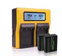 2x Batteria Patona Premium + caricabatteria DUAL LCD per Fujifilm NP-W126