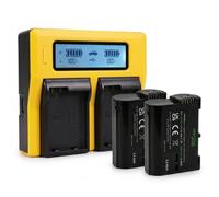 2x Batteria Patona Premium + caricabatteria DUAL LCD per Nikon Z7II