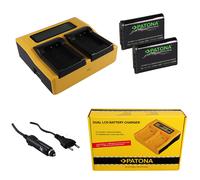 2x Batteria Patona Premium + caricabatteria rapido DUAL LCD per Sony NP-BX1