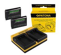 2x Batteria Patona Premium + caricabatteria USB doppio per Sony NP-BX1