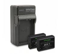 2x Batteria Patona Premium + caricatore casa/auto per Canon Eos 1300D,2000D