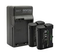 2x Batteria Patona Premium + caricatore casa/auto per Nikon Z6,Z6II,Z6III,Z7