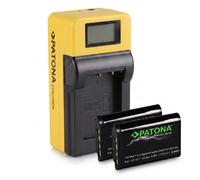 2x Batteria Patona Premium + caricatore Synchron LCD per Sony DSC-RX100M7A