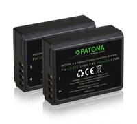 2x Batteria Patona Premium li-ion per Canon Eos 1100D,1200D,1300D,2000D,4000D