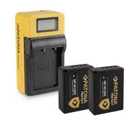 2x Batteria Patona Protect + caricatore Synchron LCD per Fujifilm X-T200,X-H1