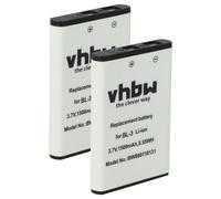 2x Batteria per Baofeng BF-T6 UV-3R 1500mAh 3,7V