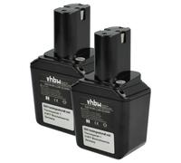 2x Batteria per Bosch GSS 9,6 VES GSR 9,6 VET 2,1Ah 9,6V