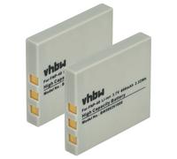 2x Batteria per Easypix SDV1200 S530 DVC5308HD DVC5308 V600 TS530 500mAh 3,6V