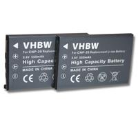 2x Batteria per Easypix W510 fotocamera subacquea 550mAh 3,6V