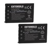 2x Batteria per Easypix W510 fotocamera subacquea 700mAh 3,7V