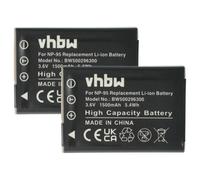 2x Batteria per Fujifilm FinePix F30 F31fd F31 X-S1 X100 W1 Real 3D 1500mAh 3,6V