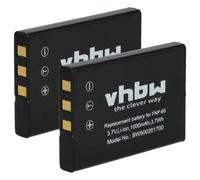 2x Batteria per Kodak EasyPix DTX5500 DVX5050 DVX5530 FULL-HD 1000mAh 3,6V