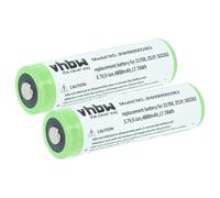 2x Batteria per Ledlenser H7R Core, H7R Signature, H7R Work 4,8Ah 3,7V Li-Ion