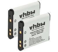 2x Batteria per Nikon Coolpix S4100 S3300 S3700 S3600 S3400 S3500 600mAh 3,7V