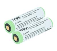 2x Batteria per Olight Perun, Javelot, R20 Seeker, R20, Baton Pro 3Ah 3,7V
