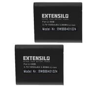 2x Batteria per Olympus Tough TG-1 TG-3 TG-4 TG-2 TG-1 iHS TG-2 iHS 1050mAh 3,7V
