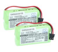 2x Batteria per Panasonic KX-TG2000B KX-TG2000 HHR-15F2G1 1500mAh 2,4V