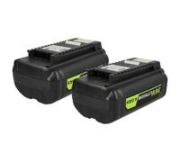 2x Batteria per Ryobi 40V VAC ATTACK Leaf Mulcher, 40V Lithium Brushless 4Ah 36V