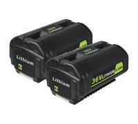 2x Batteria per Ryobi 40V VAC ATTACK Leaf Mulcher 40V Lithium Brushless 5Ah 36V