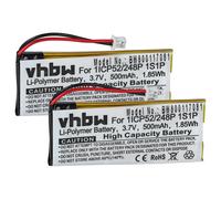 2x Batteria per Sena SMH-10 Lifespan 500mAh 3,7V