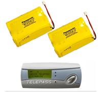 2x Batteria Pila di ricambio per TELEPASS TR Panasonic BR-ACF2R 6V 2200mAh