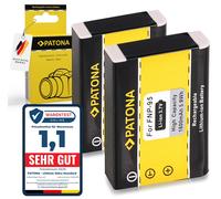 2X Batteria Ricambio per Fuji NP-95, NP95 Batterie Compatibile Con Fujifilm