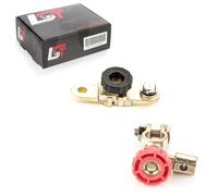 2x Batteria Scollegare il terminale Interruttore con Tasto rotondo nero rosso