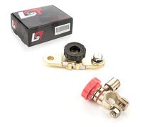 2x Batteria Scollegare il Terminale Interruttore Con Tasto Rotondo Rosso Nere