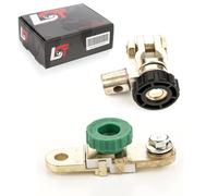 2x Batteria Sezionatori Isolante Con Tasto Rotondo Nero Verde per Opel Pkw