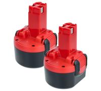2x Batteria sostituisce Bosch BAT0408, 2607 335 682, 2 607 335 707 1,5Ah 9,6V