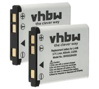 2x Batteria sostituisce Kodak Klic-7006 LB-012 600mAh 3,7V