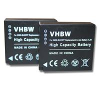 2x Batteria sostituisce Panasonic DMW-BLE9E DMW-BLE9 750mAh 7,2V