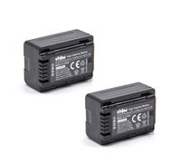 2x Batteria sostituisce Panasonic VW-VBT190 1600mAh 3,6V