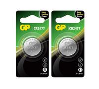 2x Batterie a Bottone Coin Cell al Litio GP CR2477 3V Confezione Blister