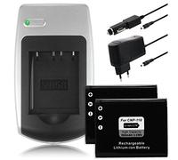 2x Batterie + Caricabatteria per Casio NP-110 - Vedi lista di compatibilità