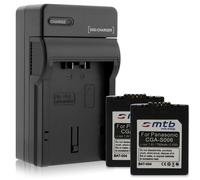 2x Batterie CGA-S006 + Caricatore per Panasonic Lumix DMC-FZ7, FZ8, FZ18, FZ28