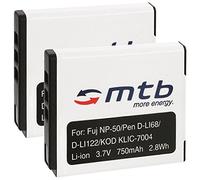 2x Batterie NP-50 per Fuji Fujifilm Finepix XP100, XP150, XP170, XP200