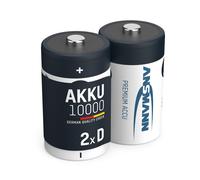 2x Batterie ricaricabili stilo Mono D - Tipo 10000 (min. 9300 mAh) 1,2V NiMH - P