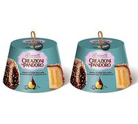 2X Bauli, Creazioni di Pandoro con Crema di Pere Williams e Copertura al Cioccolato 820 g con Portachiavi - Novita' 2022 [2 Pezzi]