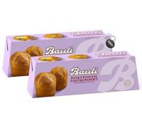 2X Bauli Nuovi Panettoncini Gastronomici, Basi per Farciture Salate, Mini Panettone Gastronomico Senza Canditi e Senza Uvetta 320g (new) con Portachiavi CAIYA®