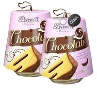 2X Bauli Pandoro Soffice Chocolate con Crema al Cioccolato 750g con Portachiavi CAIYA® [2 Pandori]