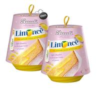 2X Bauli Specialità Limonce Pandoro con Delicata Crema al Limone Limoncè 750g con Portachiavi CAIYA® [2 Pandori]