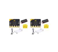 2X BBC Microbit Go Start Kit Micro:Bit BBC Programmable Learning Development Board con Custodia Protettiva per Progetti DIY