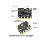 2X BBC Microbit Go Start Kit Micro:Bit BBC Programmable Learning Development Board con Custodia Protettiva per Progetti DIY