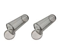 2X Bbq Cilindro per Barbecue Un Rete Affumicata Griglia per Barbecue Nel Ac9329