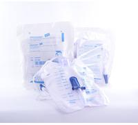 2x Beinbeutel 1000ml Sterile Con Cinghia Fissaggio Sacca Urina Tag / Notte 90/