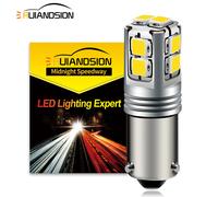 2X Bianco BAY9S H21W 3030 10 LED Auto Laterale Luce Retromarcia Lampada 12V-24V