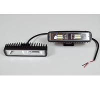 2x Bianco Pois 12V/24V Luci LED DRL Lampade Paraurti Tetto Griglia Van Trattore
